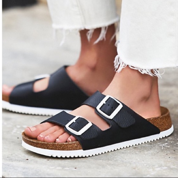 birkenstock black white